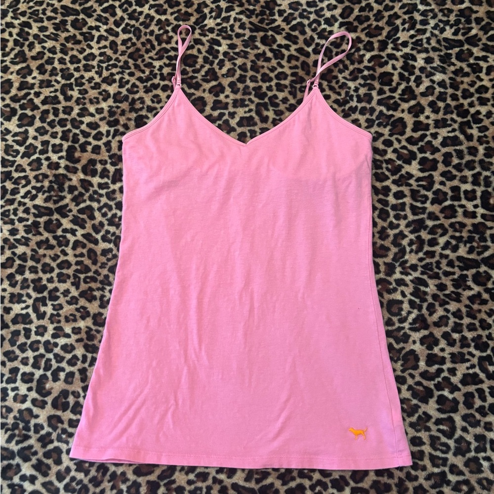 PINK Victoria's Secret Fitted Camisole in Bubblegum Pink